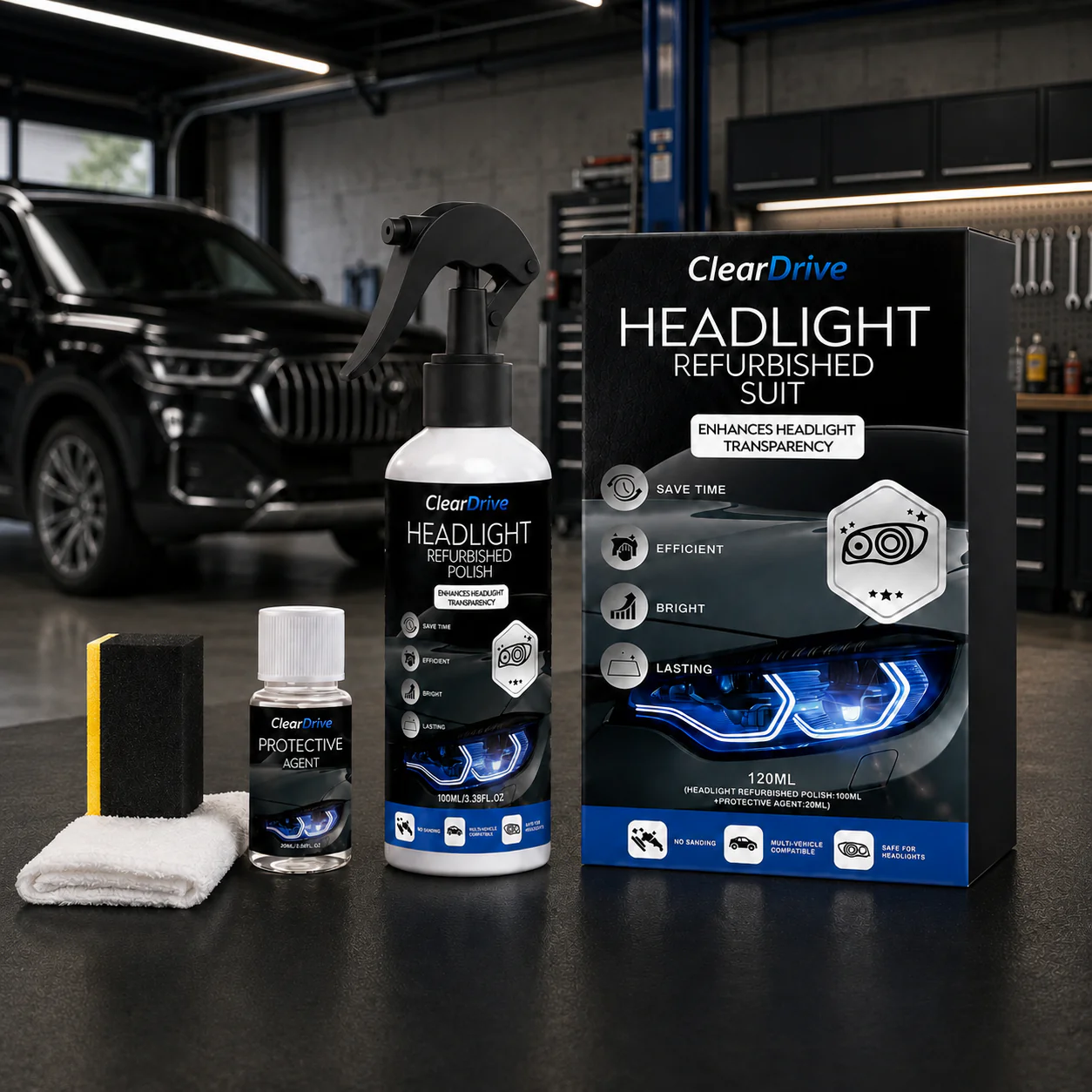 ClearDrive™ Headlight Restoration Kit Jewela